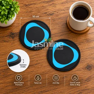 Souvenir Tatakan Gelas Karet Custom